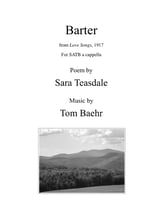 Barter SATB choral sheet music cover
